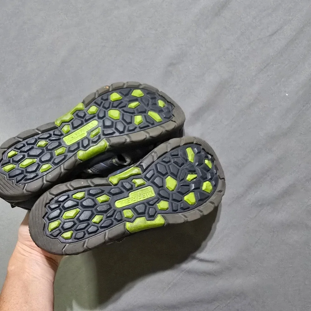 Merrell Hydro Sandals Kids Size 5 Navy Blue Green MY53375 Hiking Water Shoes